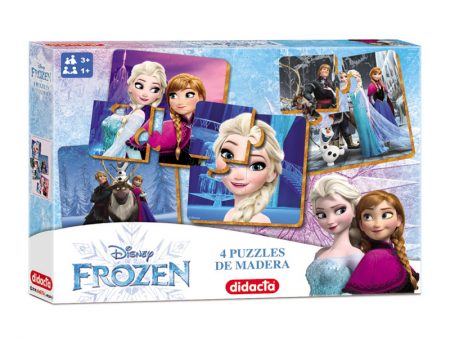 4 PUZZLES EN MADERA FROZEN
