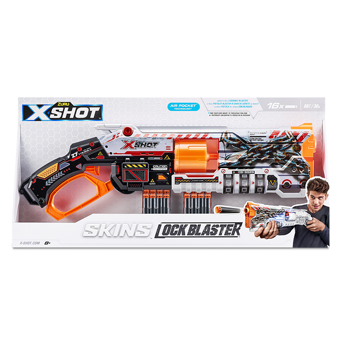 X SHOT SKINS LOCK C/ 16 DARDOS